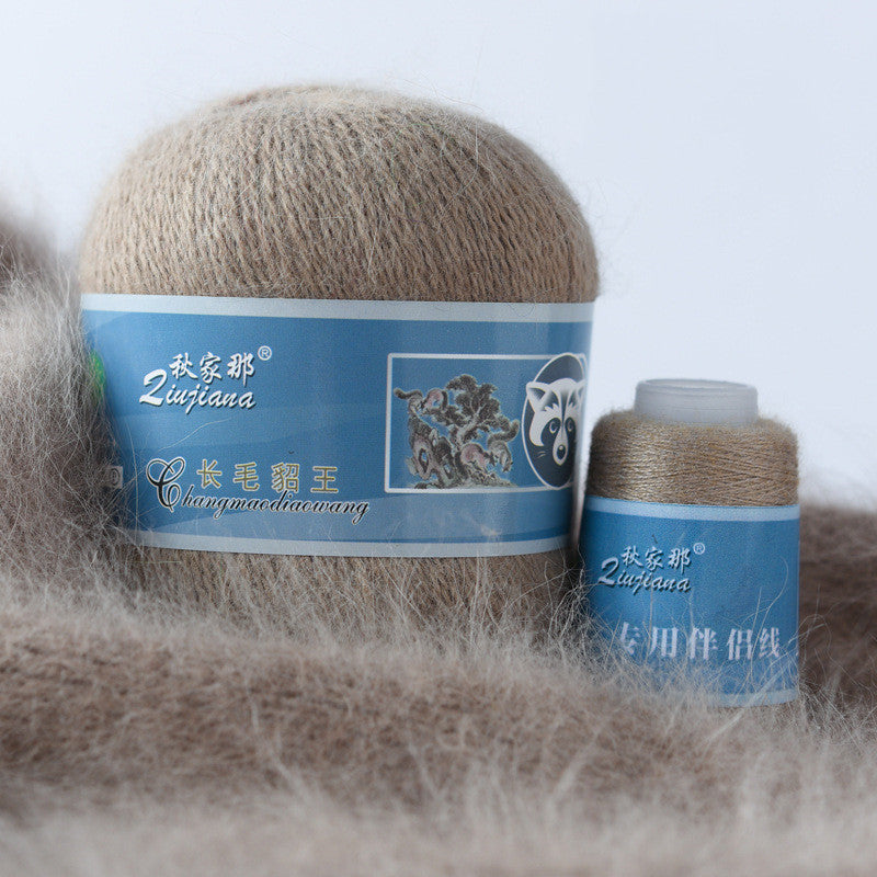 Long-haired mink woolen yarn