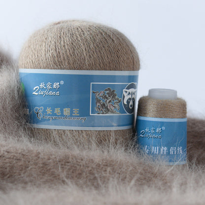 Long-haired mink woolen yarn