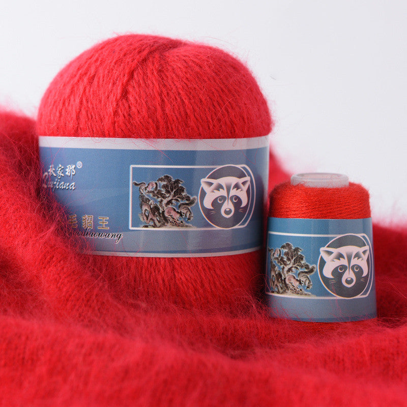 Long-haired mink woolen yarn