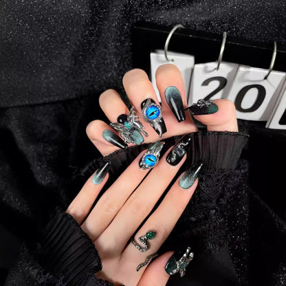 Metal Butterfly Fake Nails Detachable Handmade Wear Armor