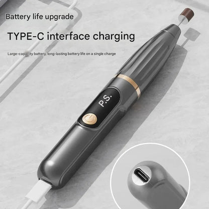 Electric Nail File Compact Nail Removal Tool Portable LCD Electric Nail Clipper Electric Nail Buffer