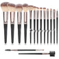 Black Makeup Brush Suit Foundation Eyeshadow Highlight