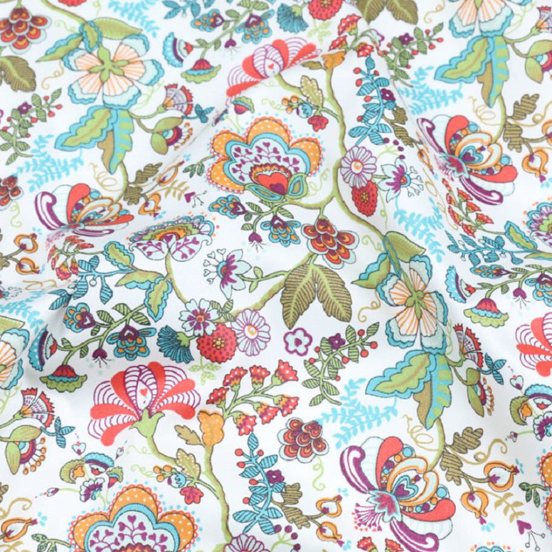 Cotton Twill Printed Cloth DIY Handmade Patchwork Floral Cloth Cotton Bedding Fabric