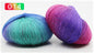 Pure Wool Long Rainbow Dyed Yarn