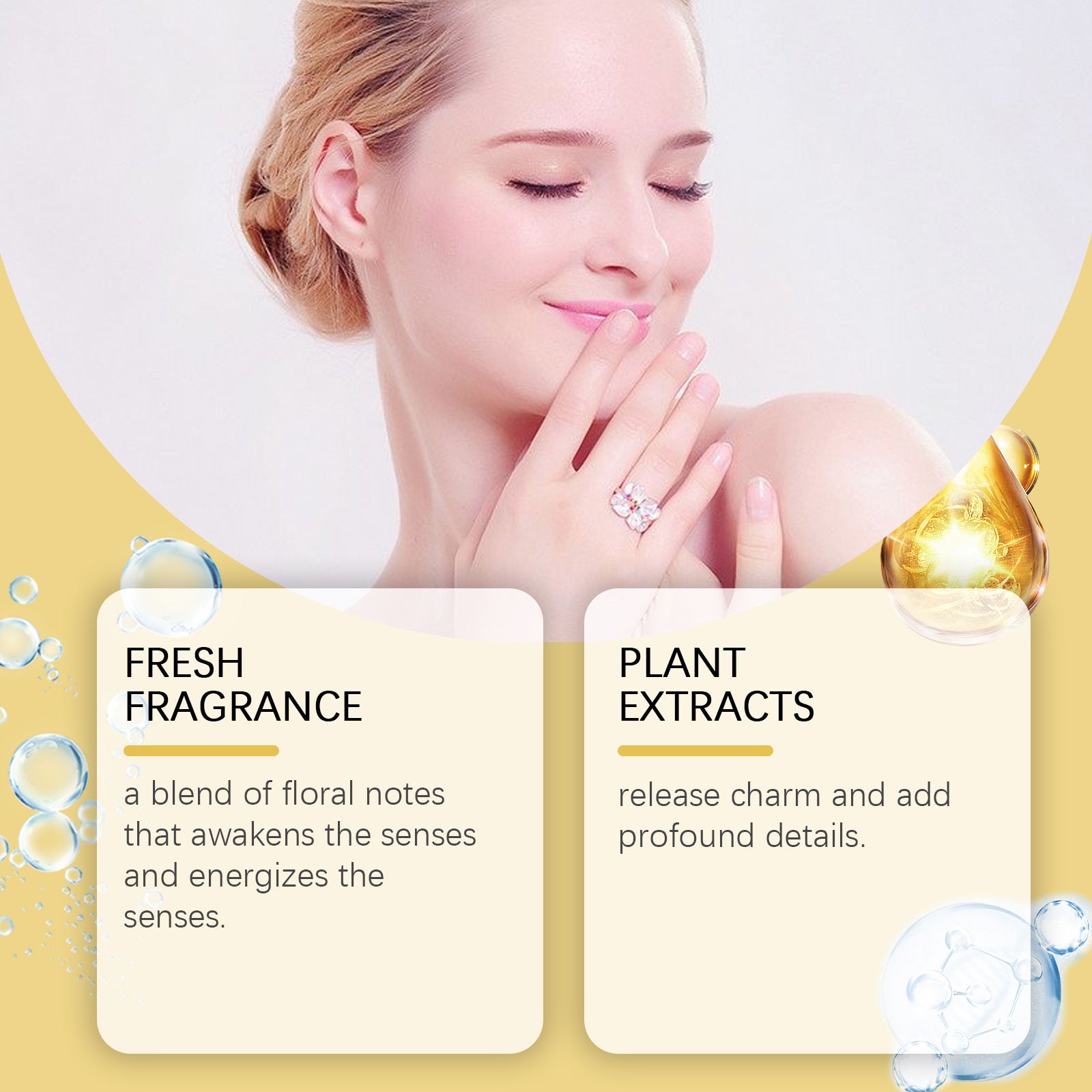 Charmantes Parfüm, elegant, praktisch für Duftliebhaber