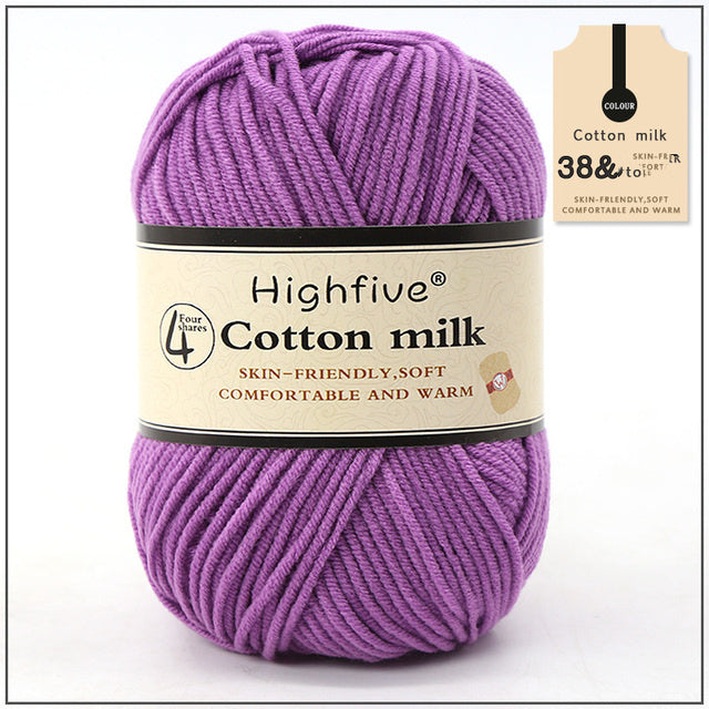 Milk Cotton Wool For Knitting Baby Crochet Yarn Wea
