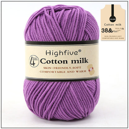 Milk Cotton Wool For Knitting Baby Crochet Yarn Wea