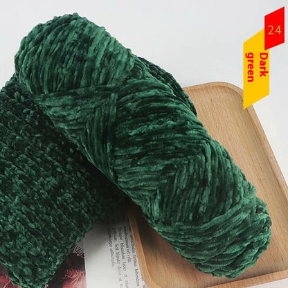 Chenille Gold Velvet Thick Knitting Wool Yarn Ball Scarf Sweater Doll Woven Material Kit