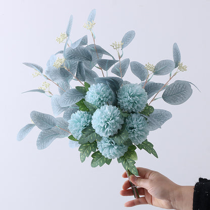 Artificial Faux Flowers Nordic Holding Ball Chrysanthemum Bouquet