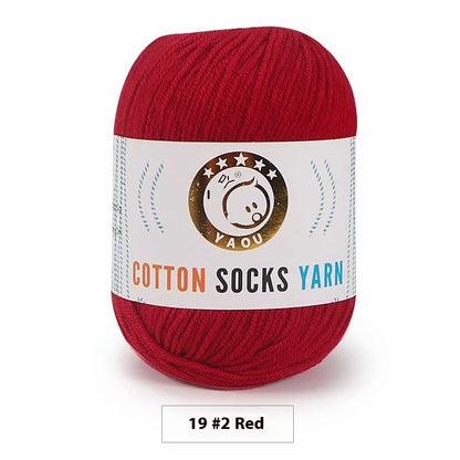 3-strand Combed Cotton Wool DIY Handmade Doll Toys For Babies And Children Yarn 50g