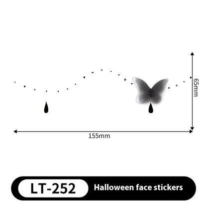Halloween Makeup Stickers Dress Up Cute Painted