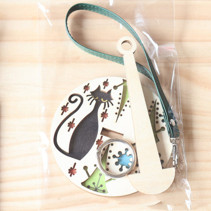 Portable Wrist Yarn Rack Wooden Craftwork