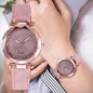 Ladies fashion Korean Rhinestone Rose Gold Quartz Watch Female