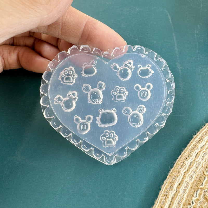 Silicone Non-whitening Flower Cartoon Manicure Mold