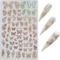 Butterfly Nail Sticker Simulation Bronzing Laser
