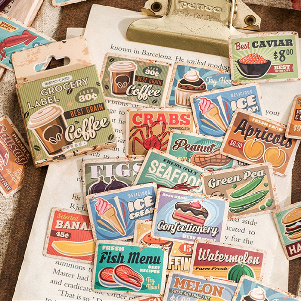 Corner Coffee Shop Series Box-packed Stickers Ins Style Journal Diary Stickers