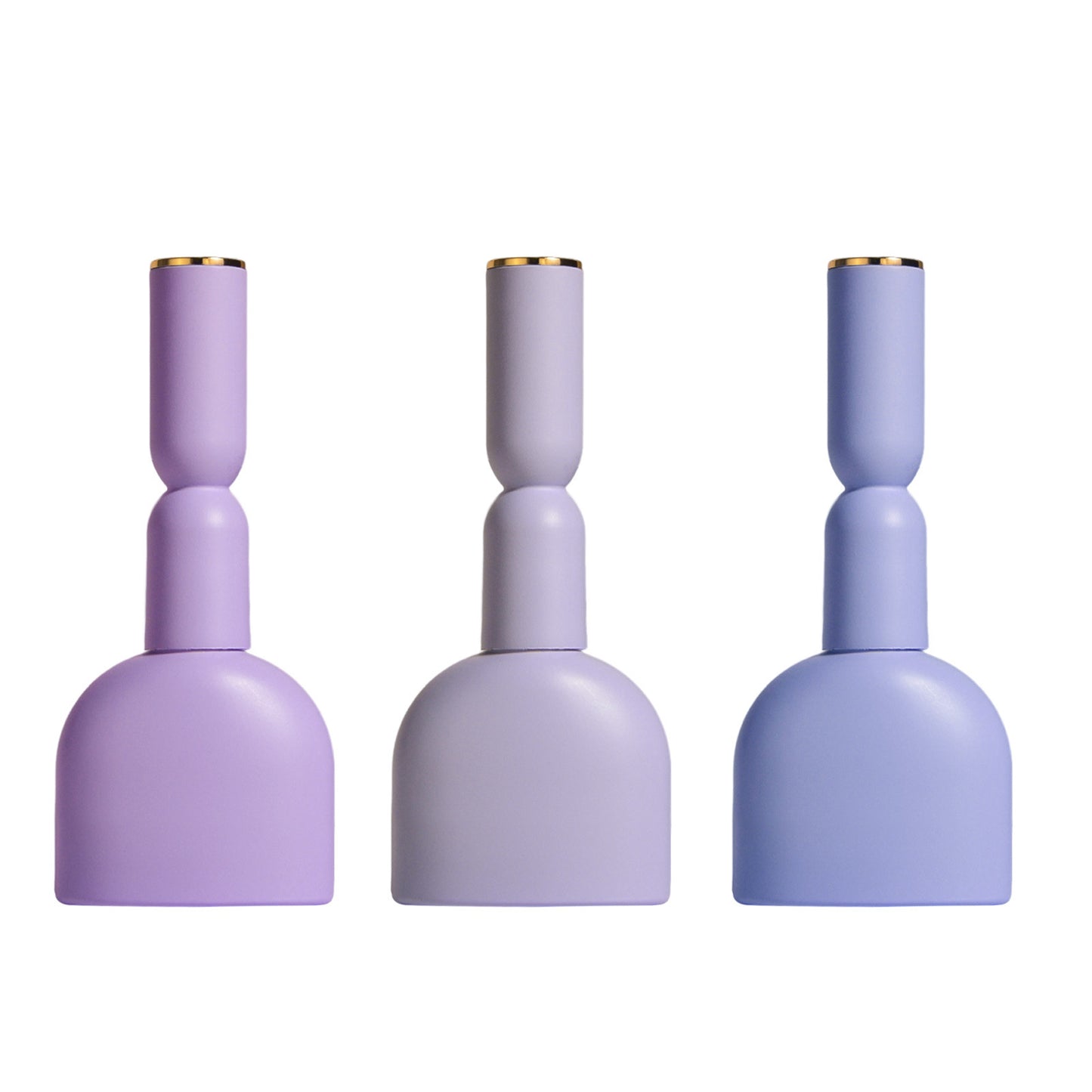 Light-proof Glass Nail Polish Bottle Bottle With Brush Electroplating Nail Polish Cover