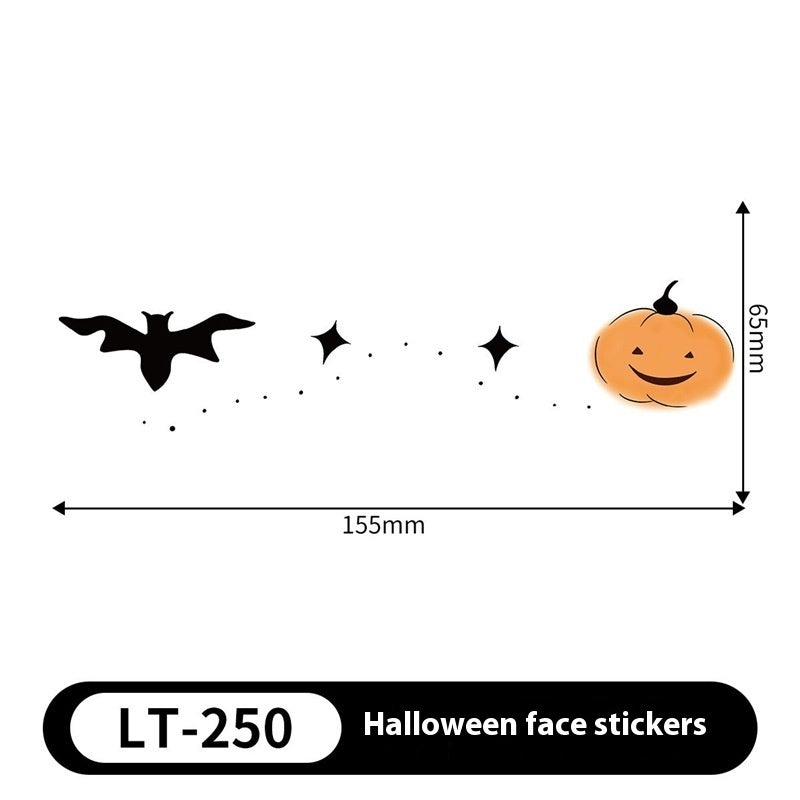 Halloween Makeup Stickers Dress Up Cute Painted