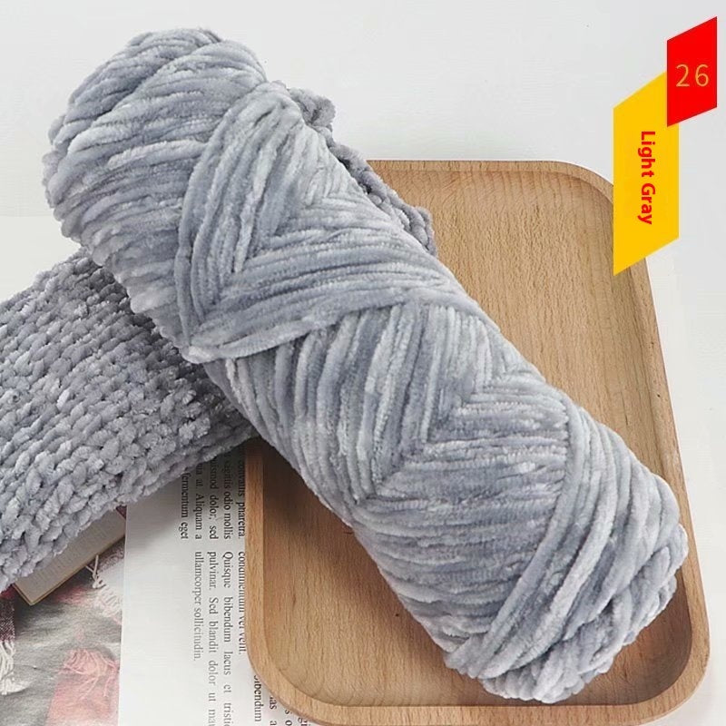 Chenille Gold Velvet Thick Knitting Wool Yarn Ball Scarf Sweater Doll Woven Material Kit