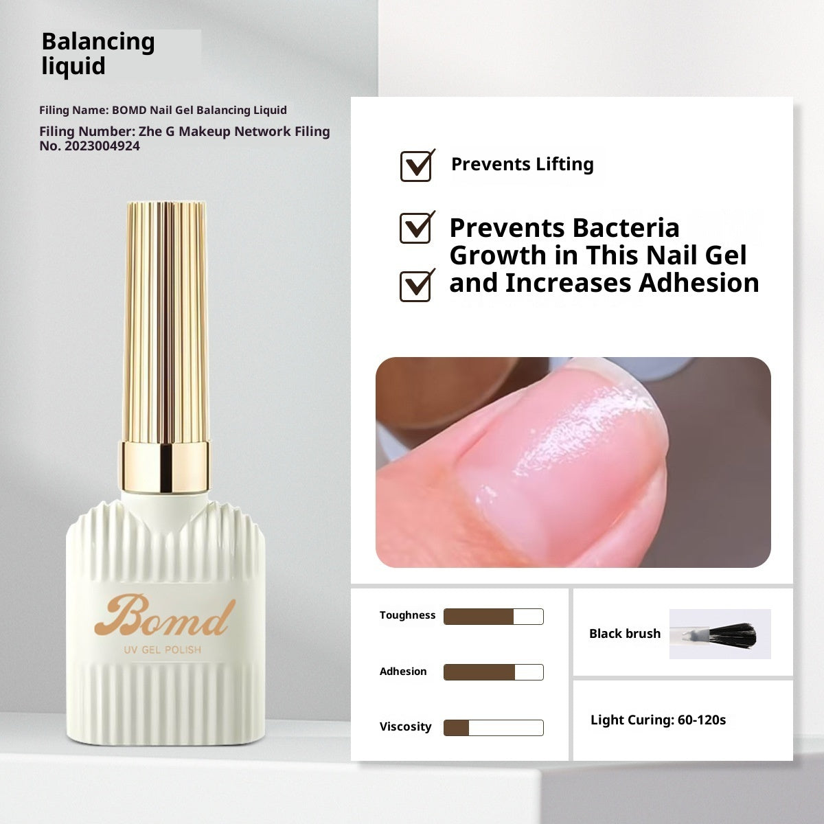 Construction Of Nail Polish Adhesive By Smudging Of Primer And Seal Coat