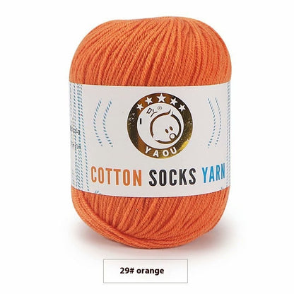 3-strand Combed Cotton Wool DIY Handmade Doll Toys For Babies And Children Yarn 50g