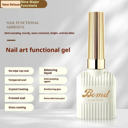 Construction Of Nail Polish Adhesive By Smudging Of Primer And Seal Coat
