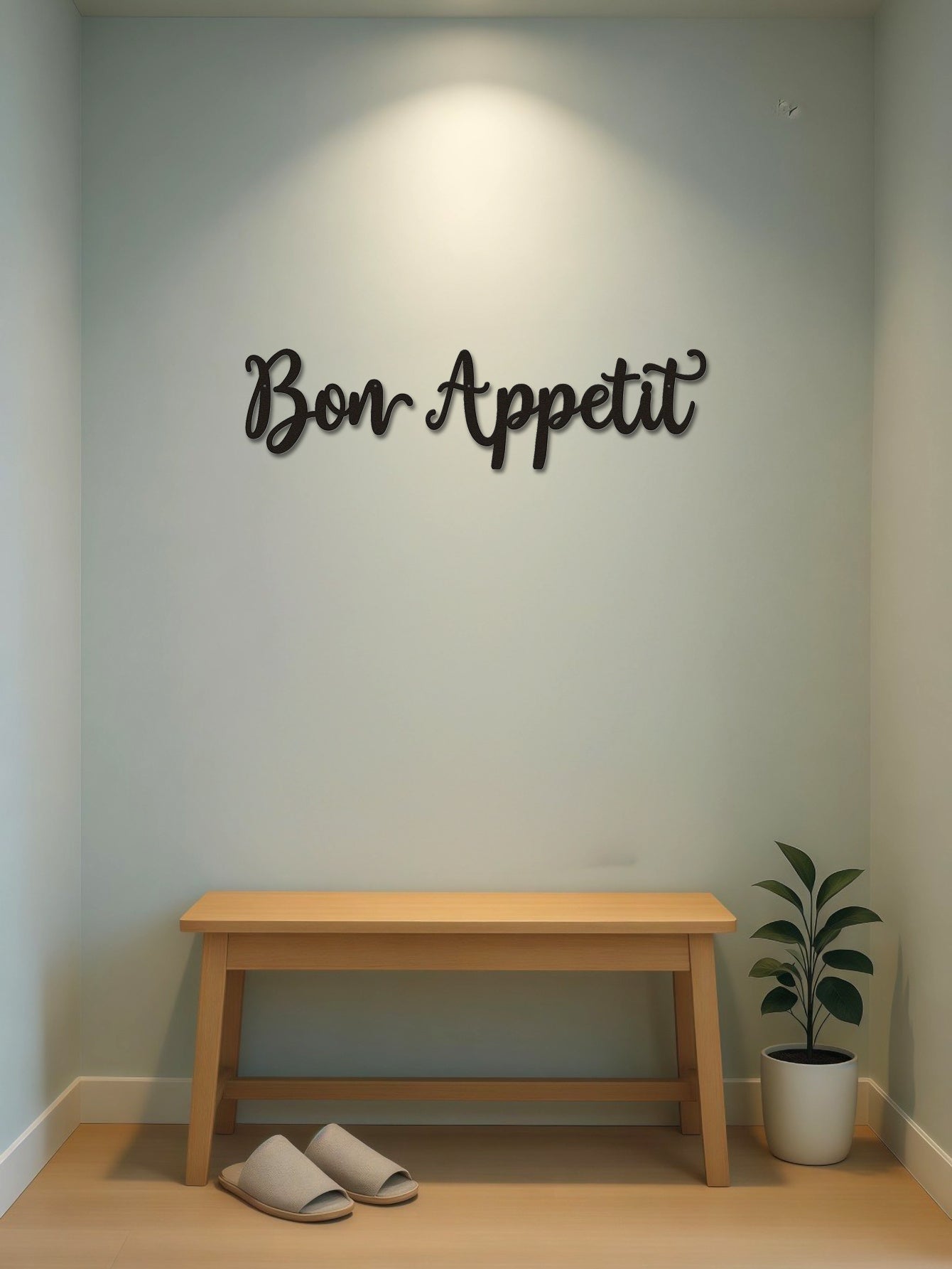 2pc Farmhouse Kitchen Wall Art,Appetit Wall Bon Appetit Metal Wall Sign