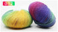 Pure Wool Long Rainbow Dyed Yarn