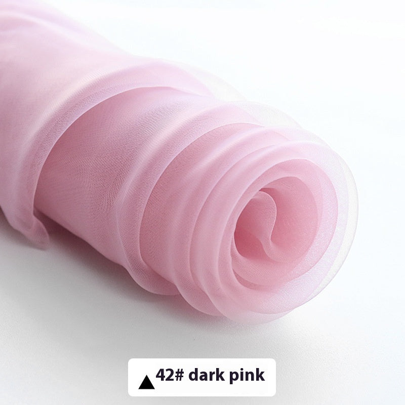 Fine-meshed Organza Fabric Yarn Sheer Yarn Wedding Dress