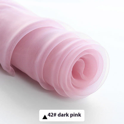 Fine-meshed Organza Fabric Yarn Sheer Yarn Wedding Dress