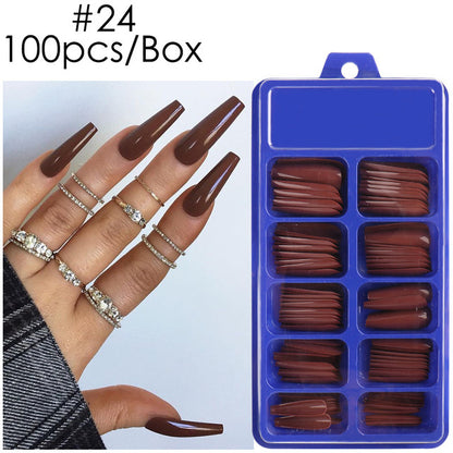 Blue Box Full Paste Wear Long Ballet Nail Plate