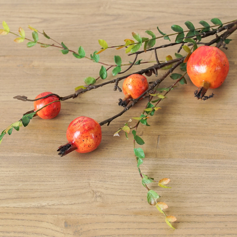 Simulation Pomegranate Fruit Living Room TV Cabinet Fake Flowers