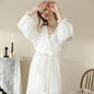 Women's Pajamas Cotton Lace Double-layer Yarn Home Wear