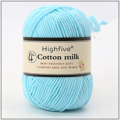 Milk Cotton Wool For Knitting Baby Crochet Yarn Wea