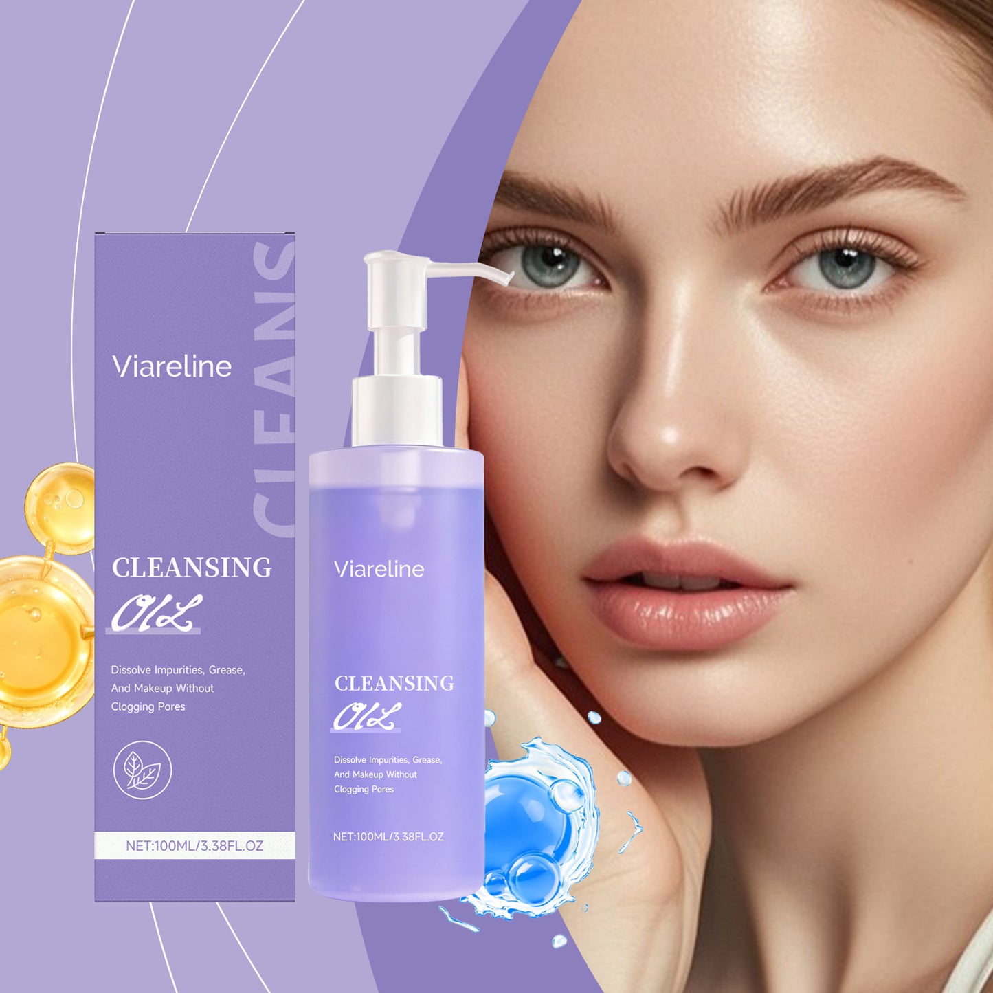 Moisturizing And Cleansing Facial Oil For Dissolving Makeup And Removing Makeup