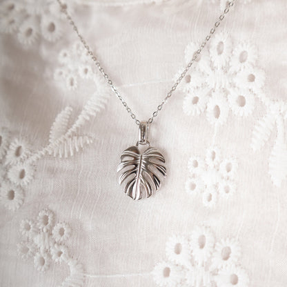 Rainforest Earring Pendant - Polished Sterling Silver