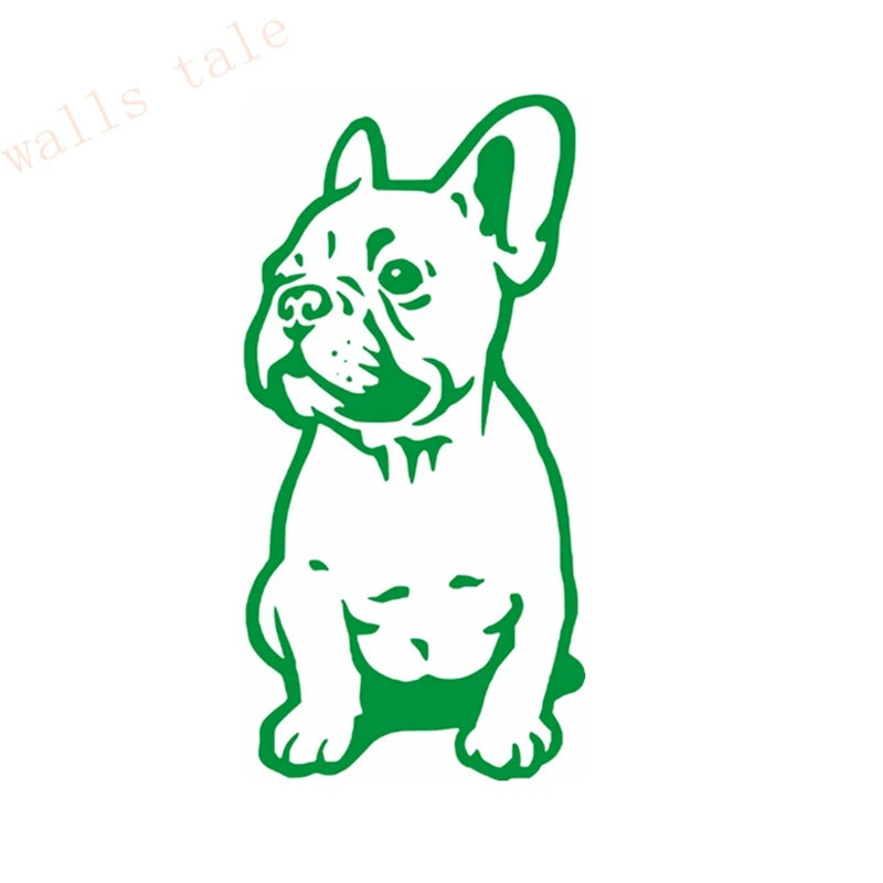 FRENCH BULLDOG WALL STICKER CAR BUMPER STICKER FRANCES DOG VINYL DECALS