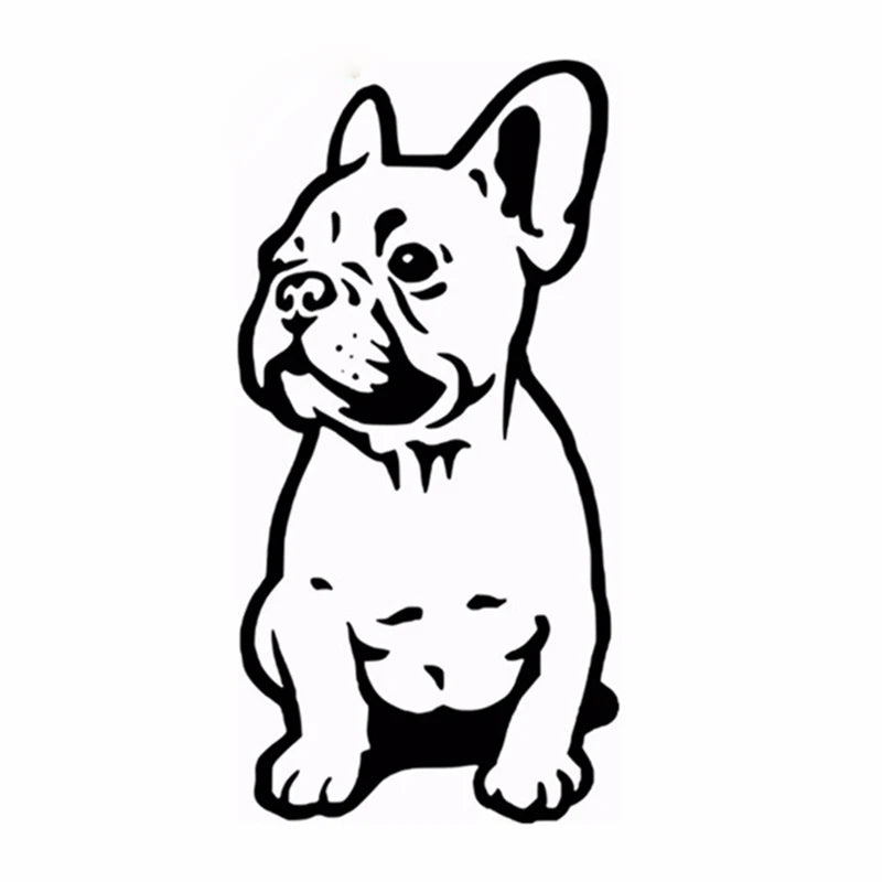FRENCH BULLDOG WALL STICKER CAR BUMPER STICKER FRANCES DOG VINYL DECALS