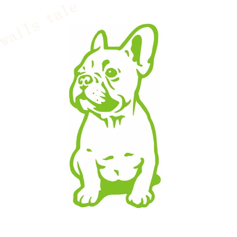 FRENCH BULLDOG WALL STICKER CAR BUMPER STICKER FRANCES DOG VINYL DECALS