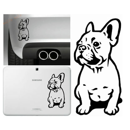 FRENCH BULLDOG WALL STICKER CAR BUMPER STICKER FRANCES DOG VINYL DECALS