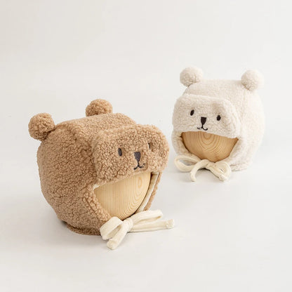 Pet Dog Hat For French Bulldog English Bulldog Plush Hat Winter Warm Cute Bear Hat Cartoon Caps For Puppy Pet Dog