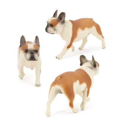Simulation Bulldog Model Small Puppy Desktop Ornament Solid Static Dog Decoration