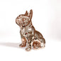 Adorable French Bulldog Sculpture Home Living Room Bedside Table Decoration Cute Pet Themed Figurine