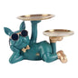 French Bulldog Sculpture Dog Statue with Tray and Keys Holder Storage Gift Home Decor Ornaments Rood Decor Animal Figurine