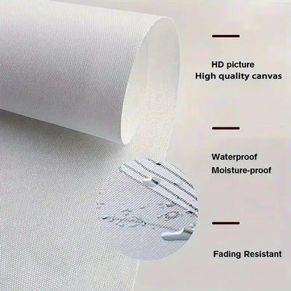 Funny French Bulldog in the toilet - Printed canvas painting - Wall home decoration, perfect gift and decor