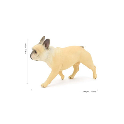 Simulation Bulldog Model Small Puppy Desktop Ornament Solid Static Dog Decoration