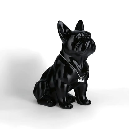Adorable French Bulldog Sculpture Home Living Room Bedside Table Decoration Cute Pet Themed Figurine