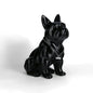 Adorable French Bulldog Sculpture Home Living Room Bedside Table Decoration Cute Pet Themed Figurine