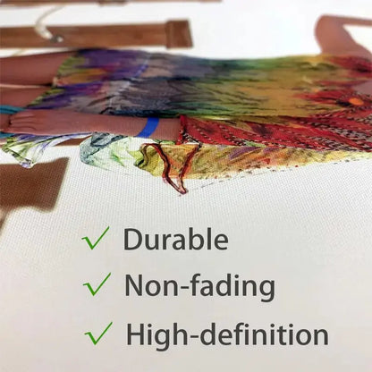 Funny French Bulldog in the toilet - Printed canvas painting - Wall home decoration, perfect gift and decor