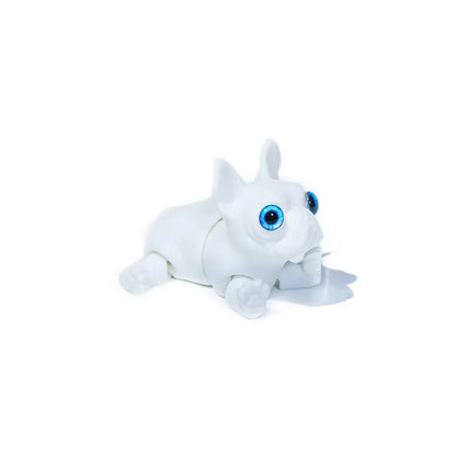 3D Printed Dog Model Solid Color Movable Pitbull Dog Doll Multi-jointed Articulated Animal Figurine Desktop Decoration